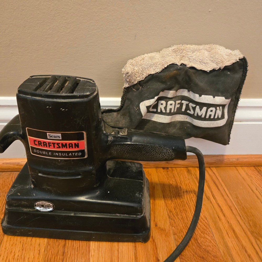 Vintage Sears Craftsman Pad Sander 315.11650 Dual Motion Dust Pick-up USA Made